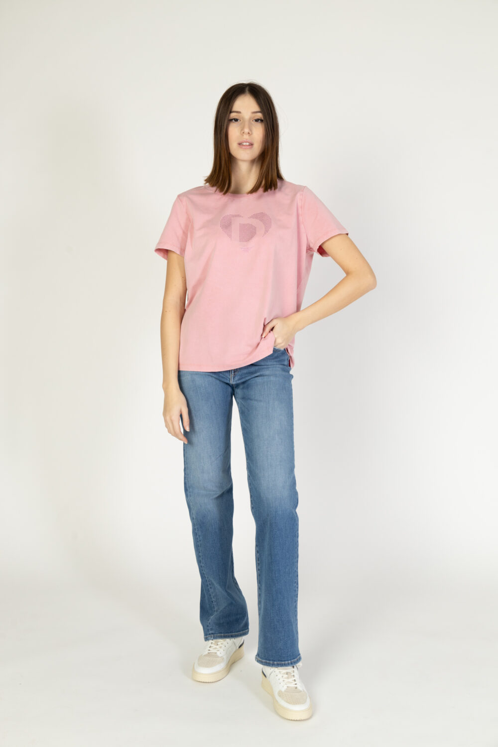 T-shirt Desigual d cor Rosa - Foto 3