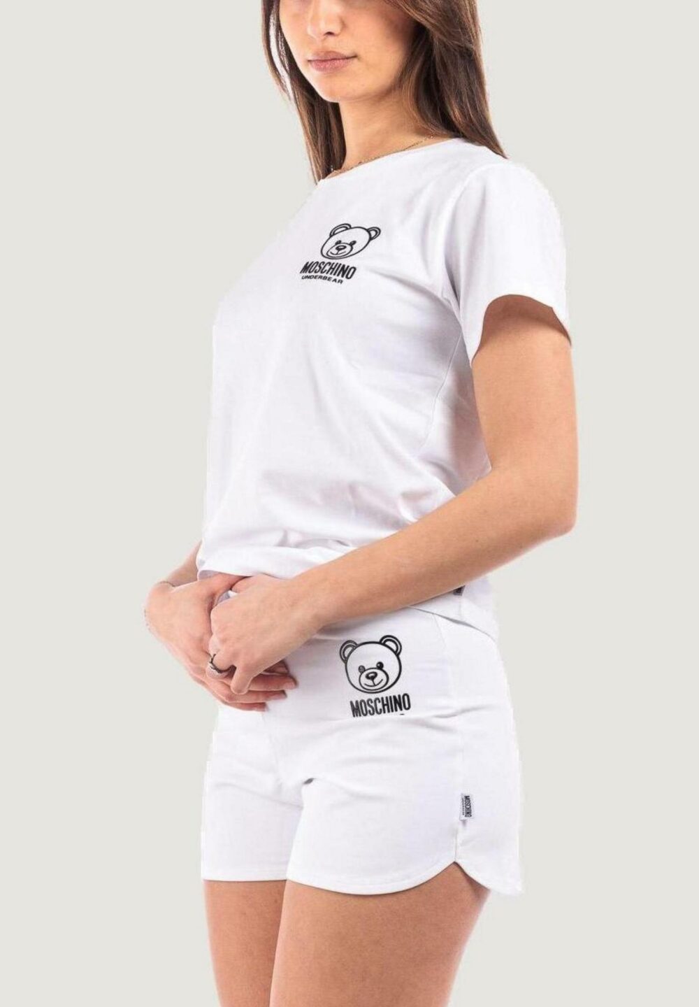 T-shirt Moschino Underwear Bianco - Foto 6