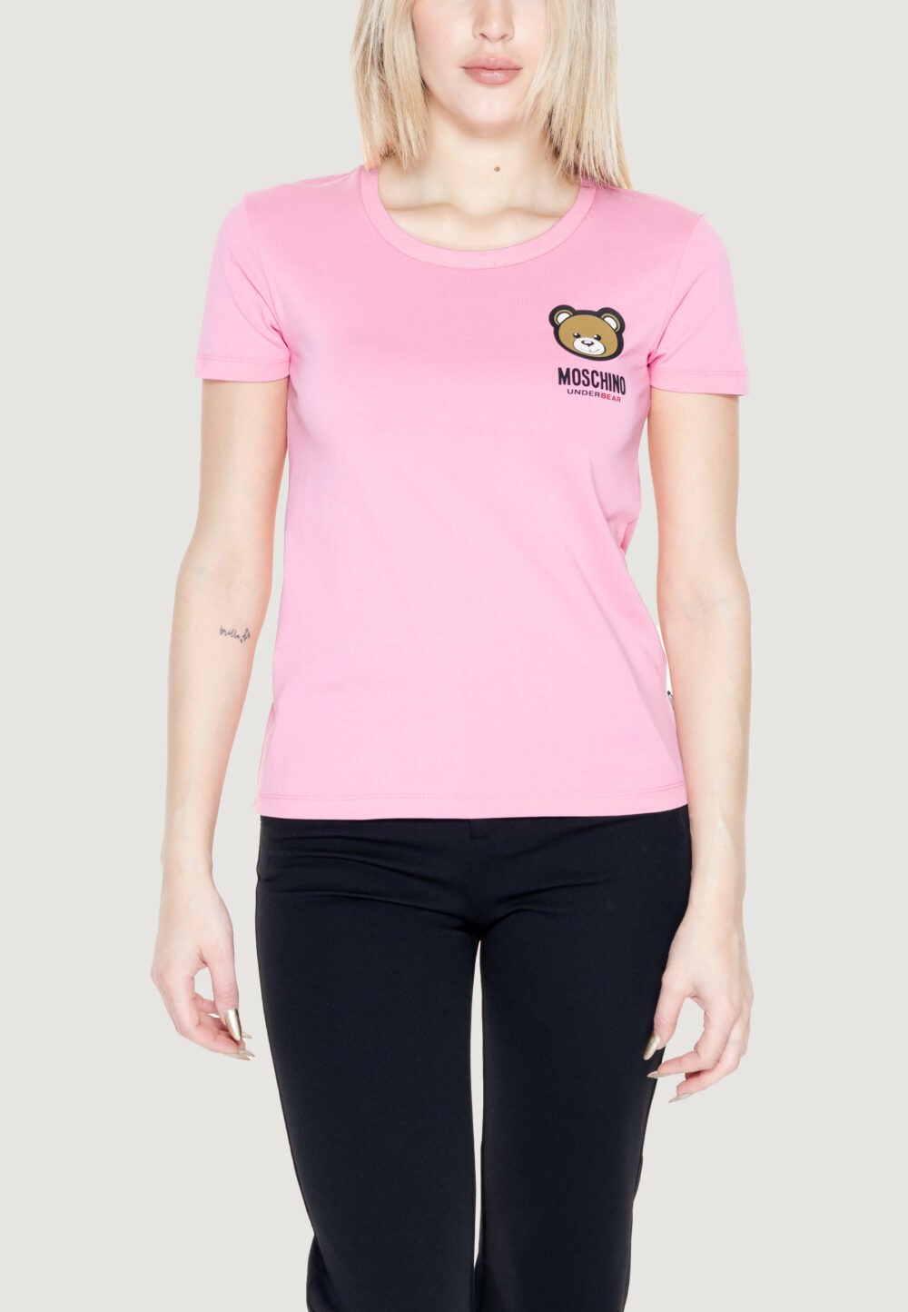 T-shirt Moschino Underwear Rosa - Foto 1