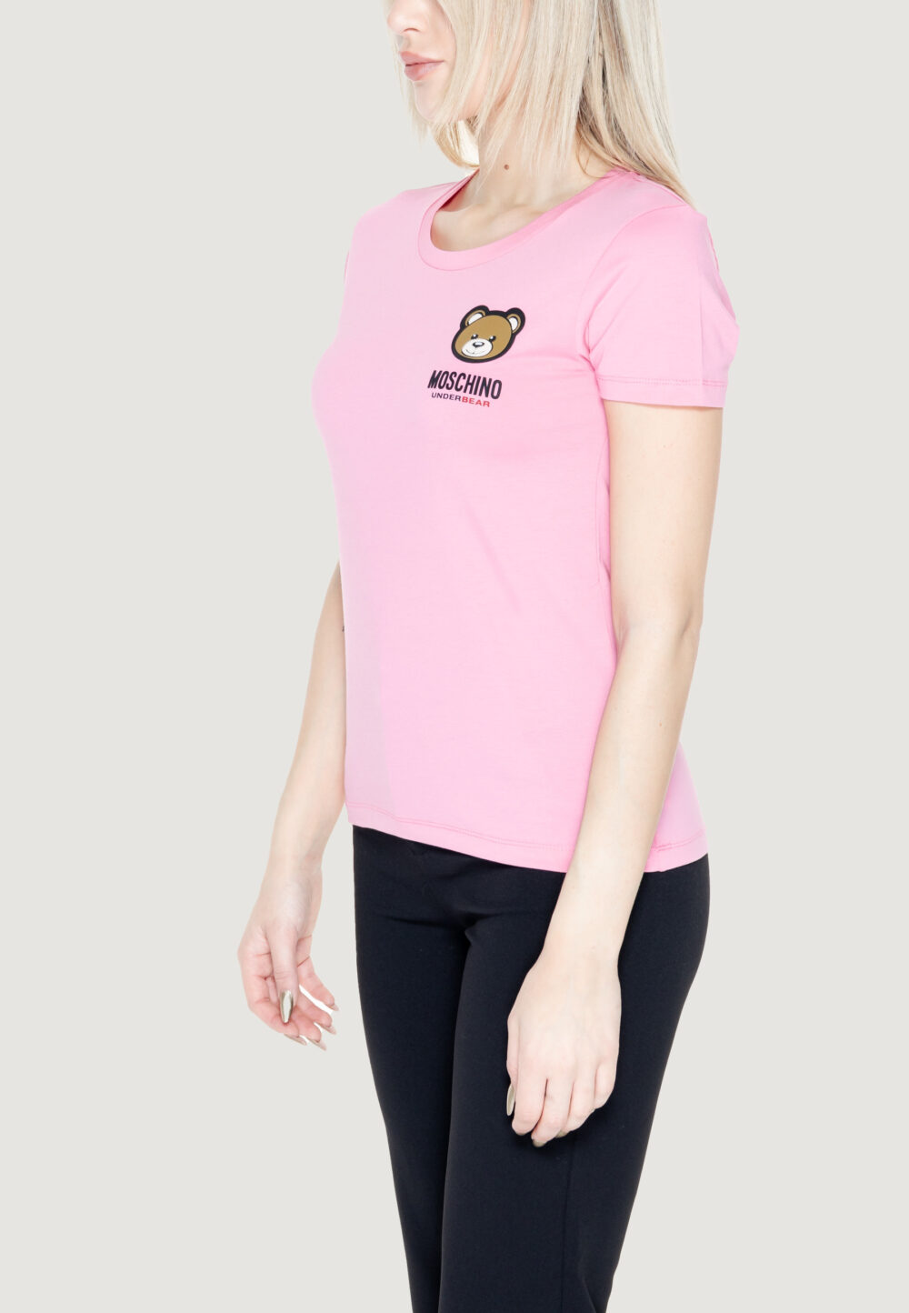 T-shirt Moschino Underwear Rosa - Foto 3