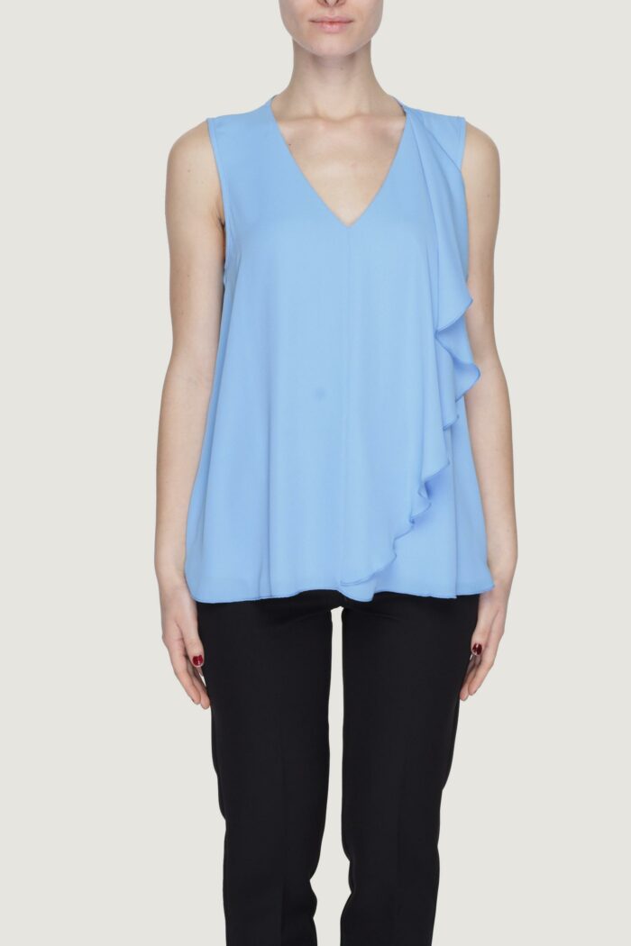 Blusa manica corta Sandro Ferrone  Azzurro