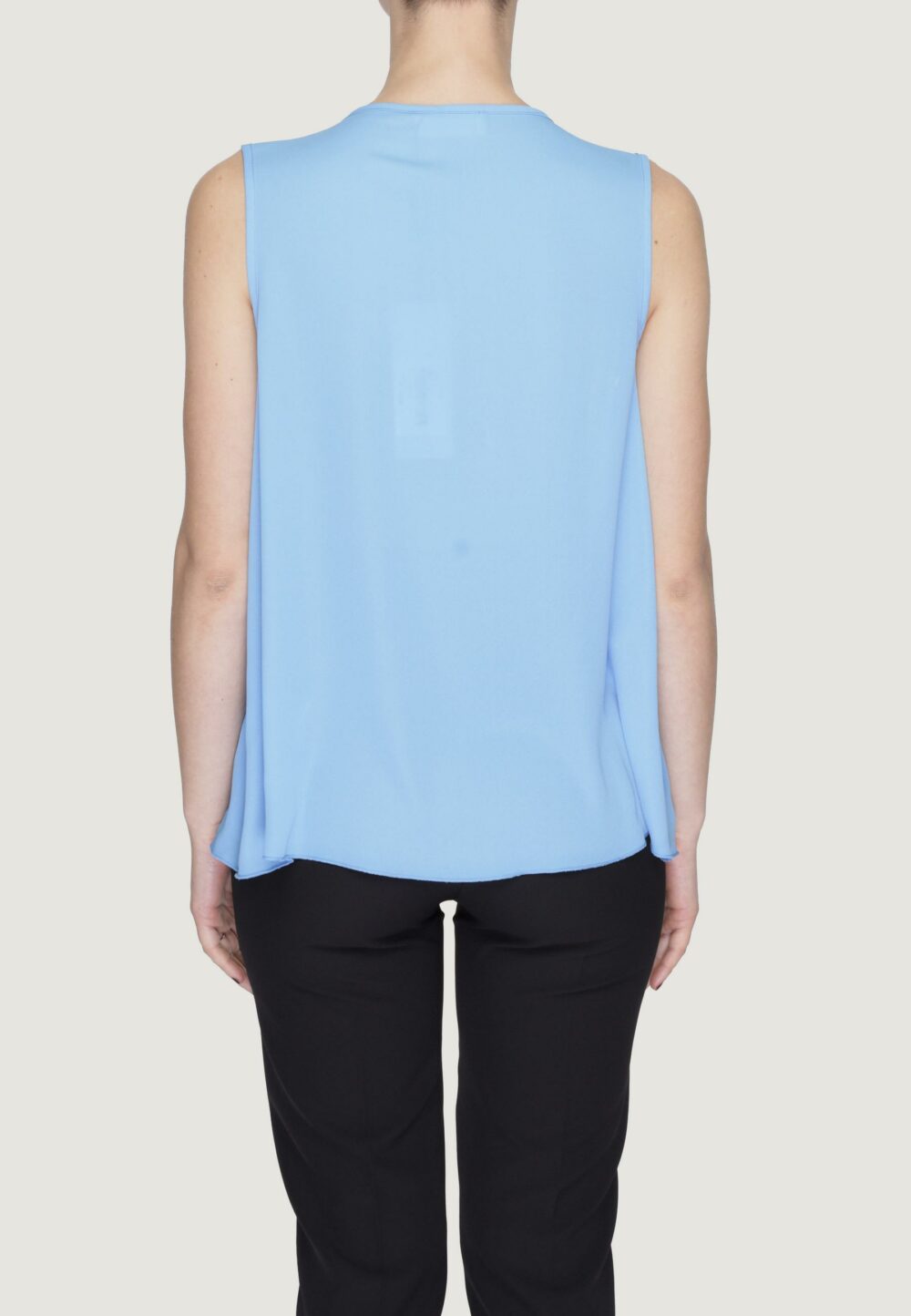 Blusa manica corta Sandro Ferrone Azzurro - Foto 2