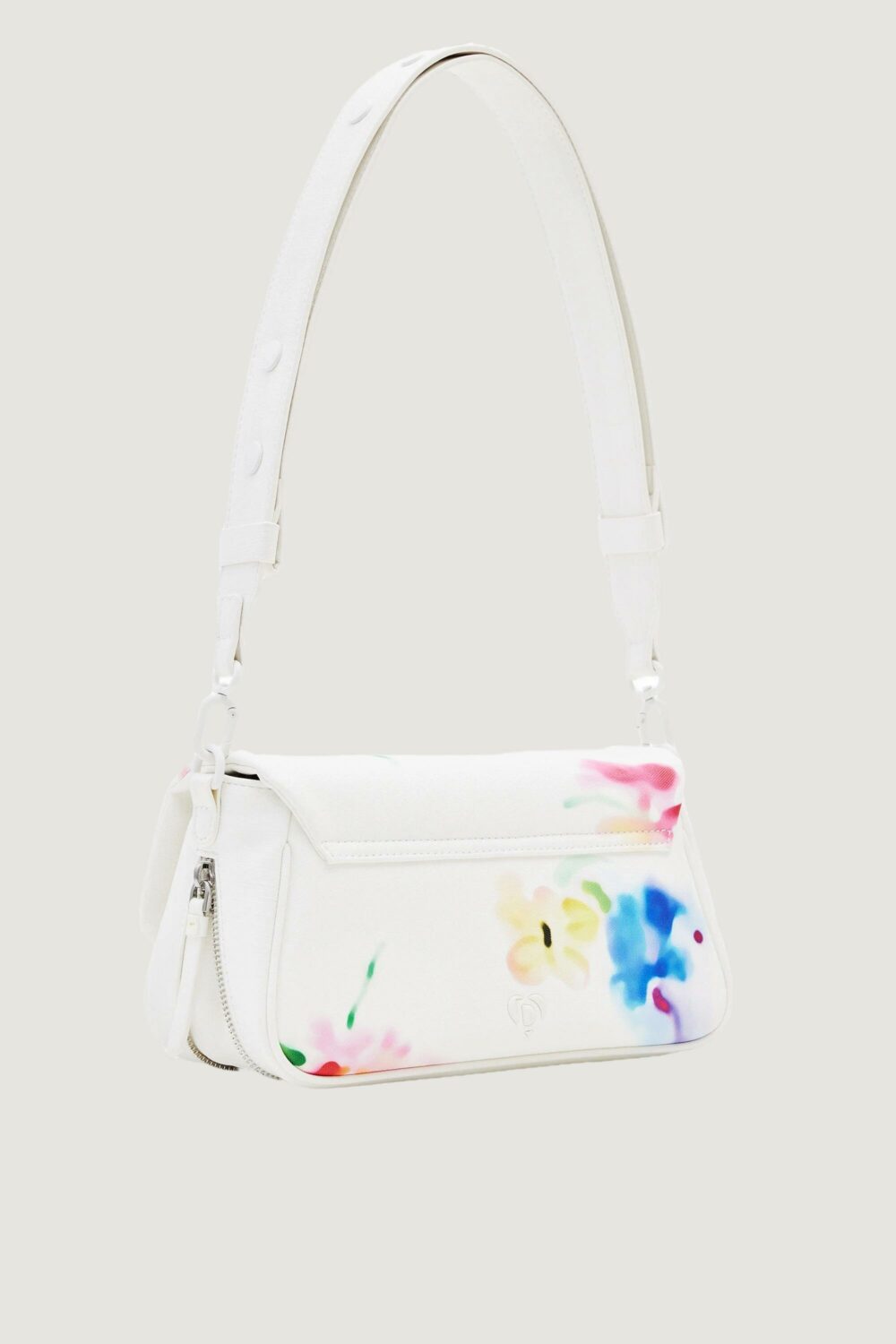 Borsa Desigual liquidflower Bianco - Foto 4