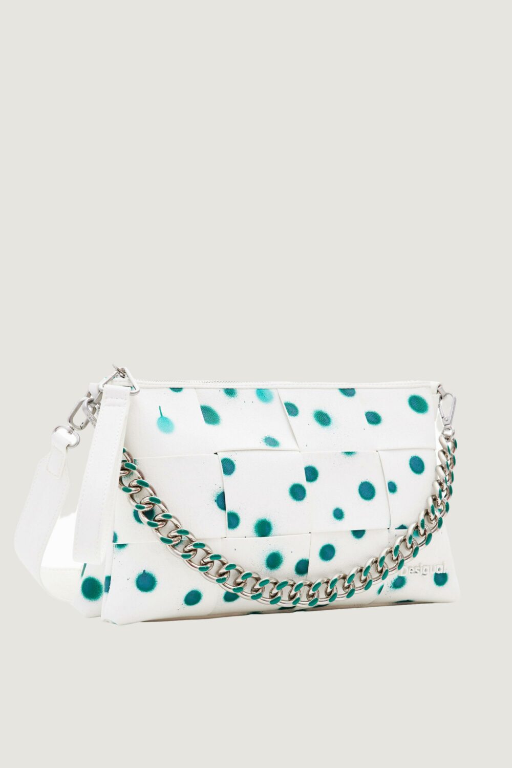 Borsa Desigual new splatter dortmund Bianco - Foto 1