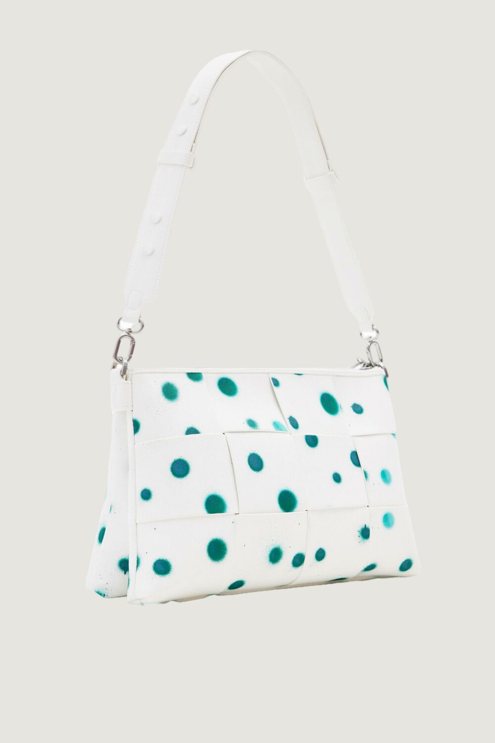 Borsa Desigual new splatter dortmund Bianco - Foto 3