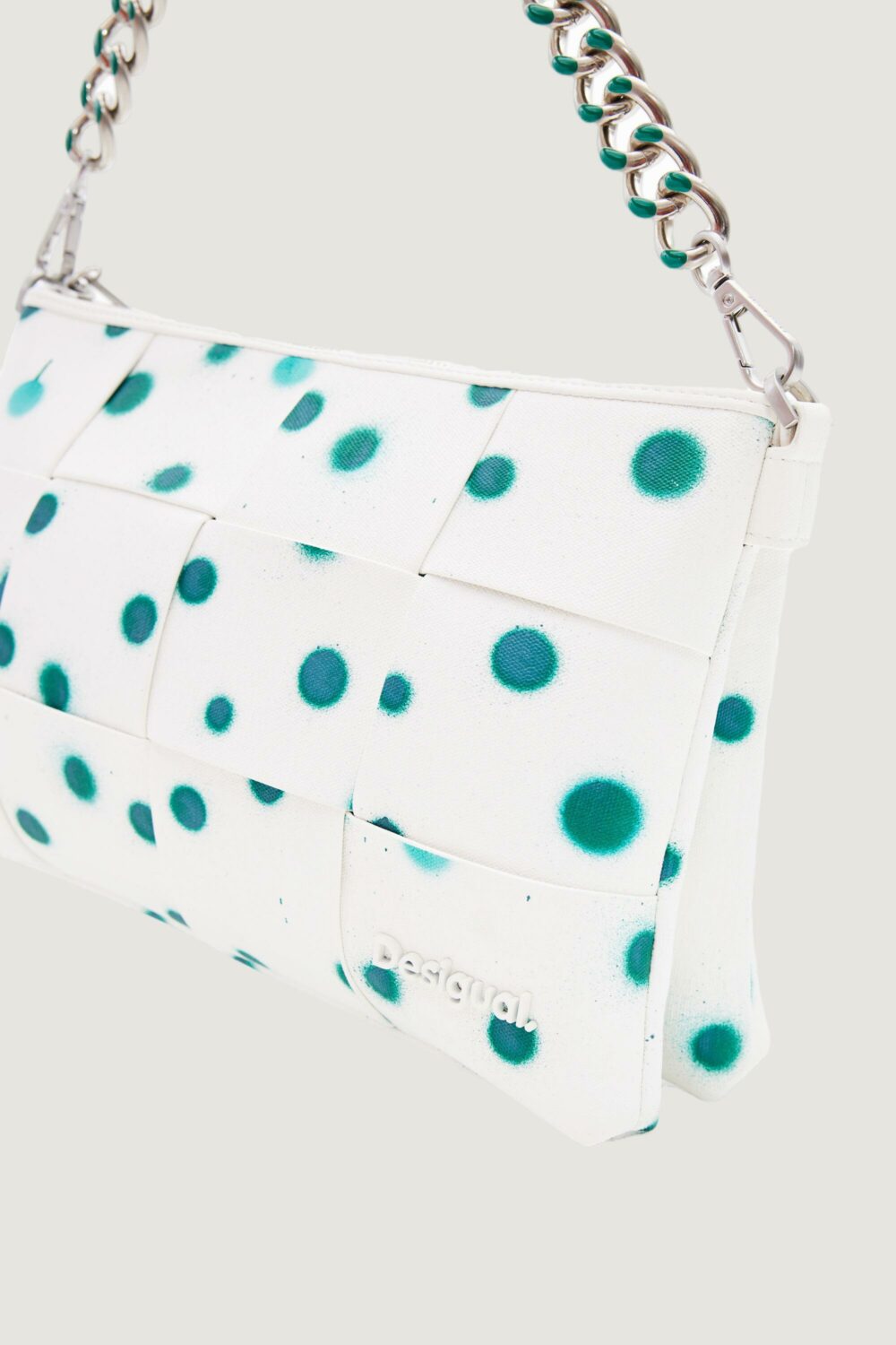 Borsa Desigual new splatter dortmund Bianco - Foto 5