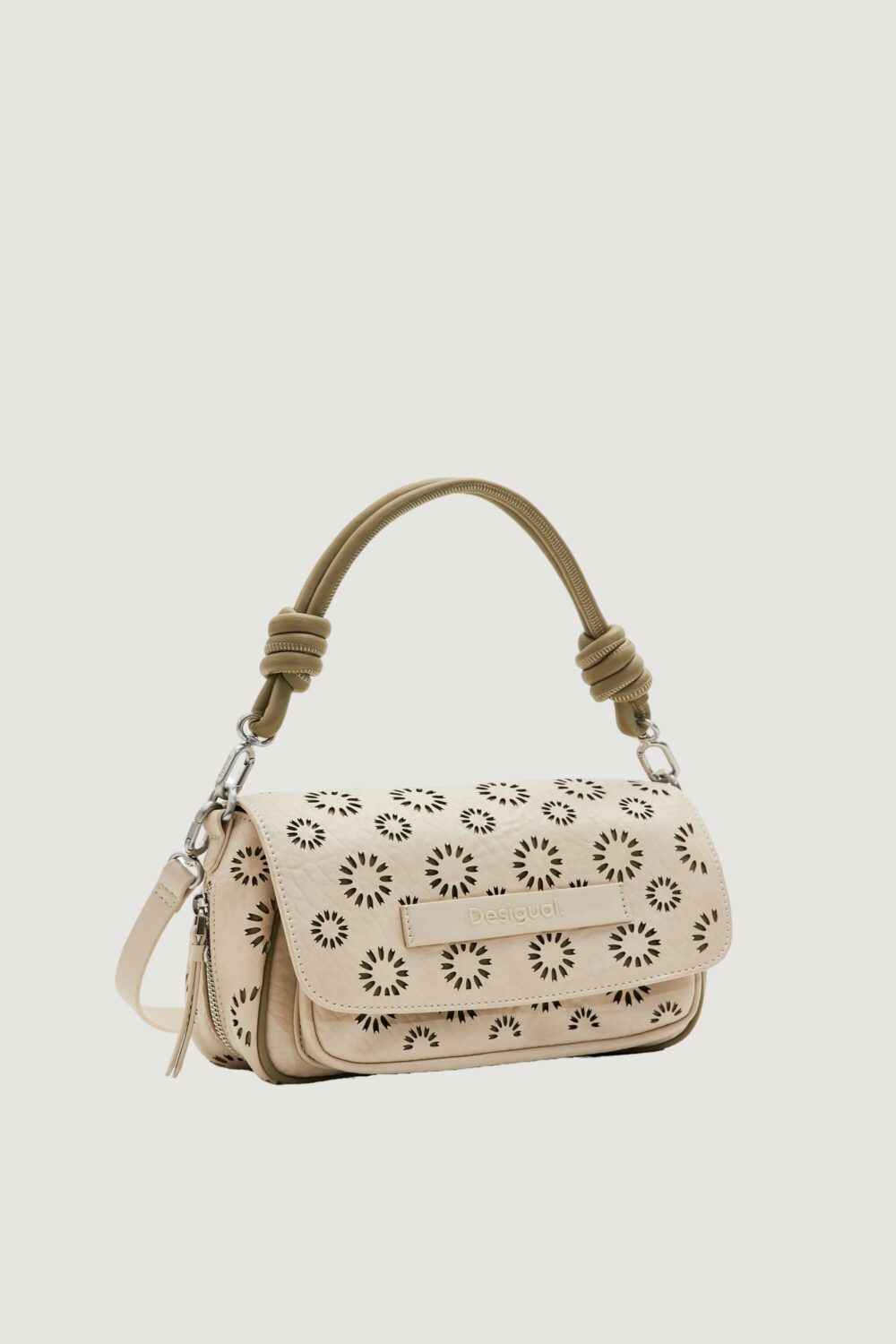 Borsa Desigual amorina 24 troms Beige - Foto 6