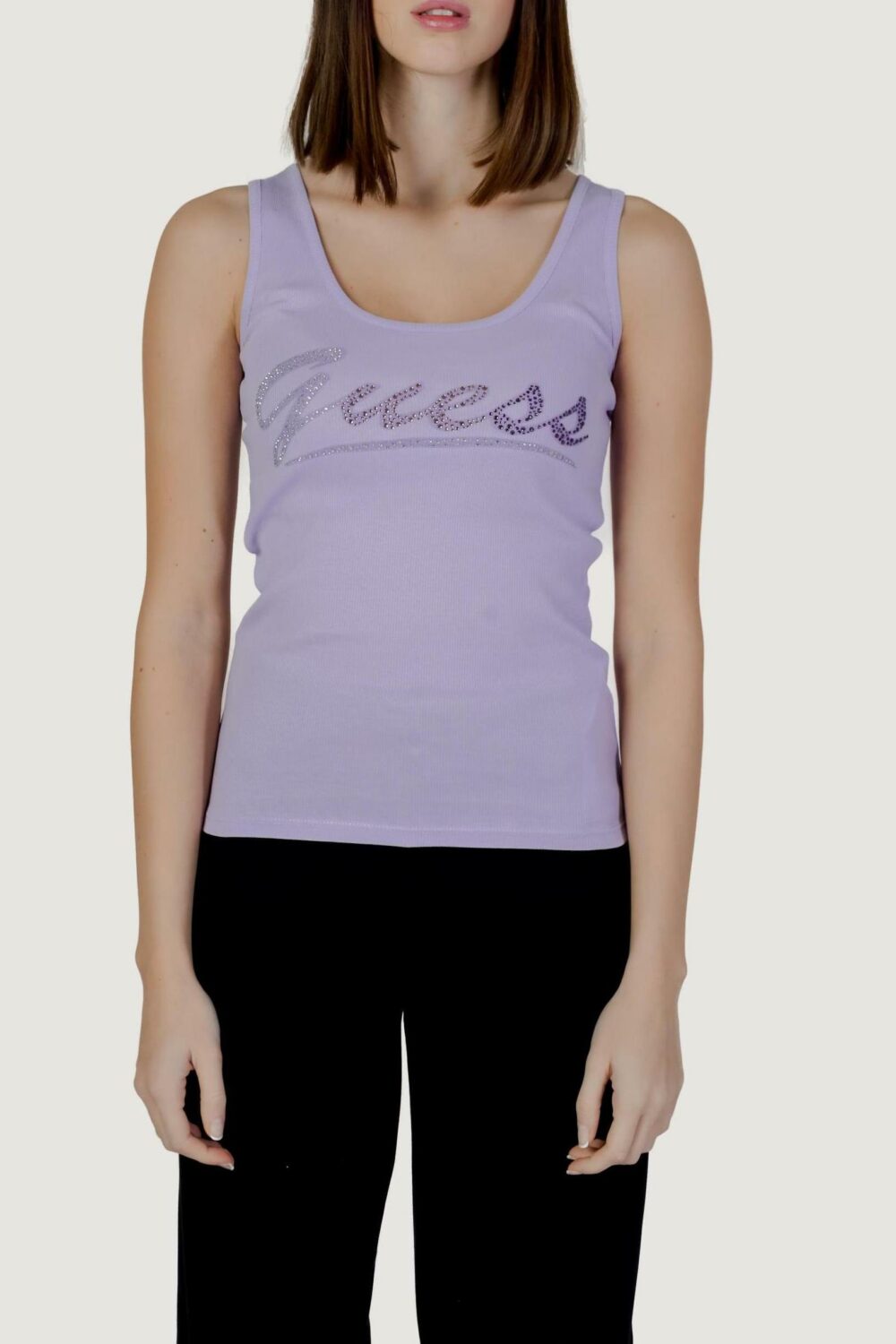 Canotta Guess logo tank Lilla - Foto 5