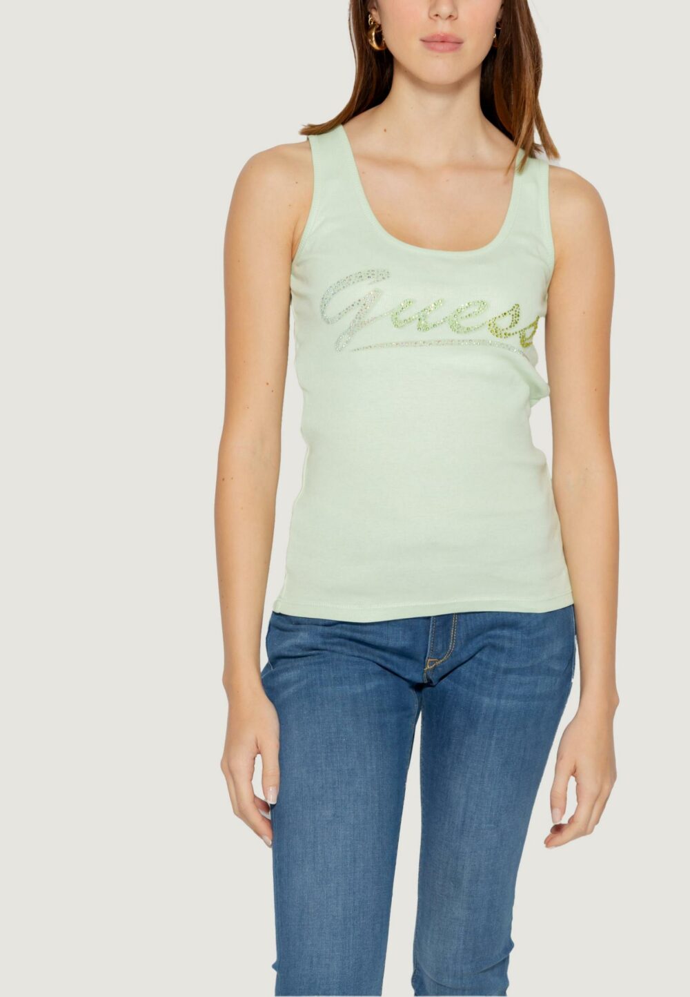 Canotta Guess logo tank Tiffany - Foto 1