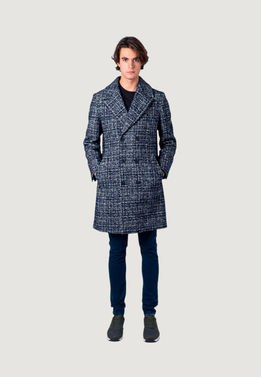 Cappotto Antony Morato slim fit bouclè seconda scelta Blu - Foto 4