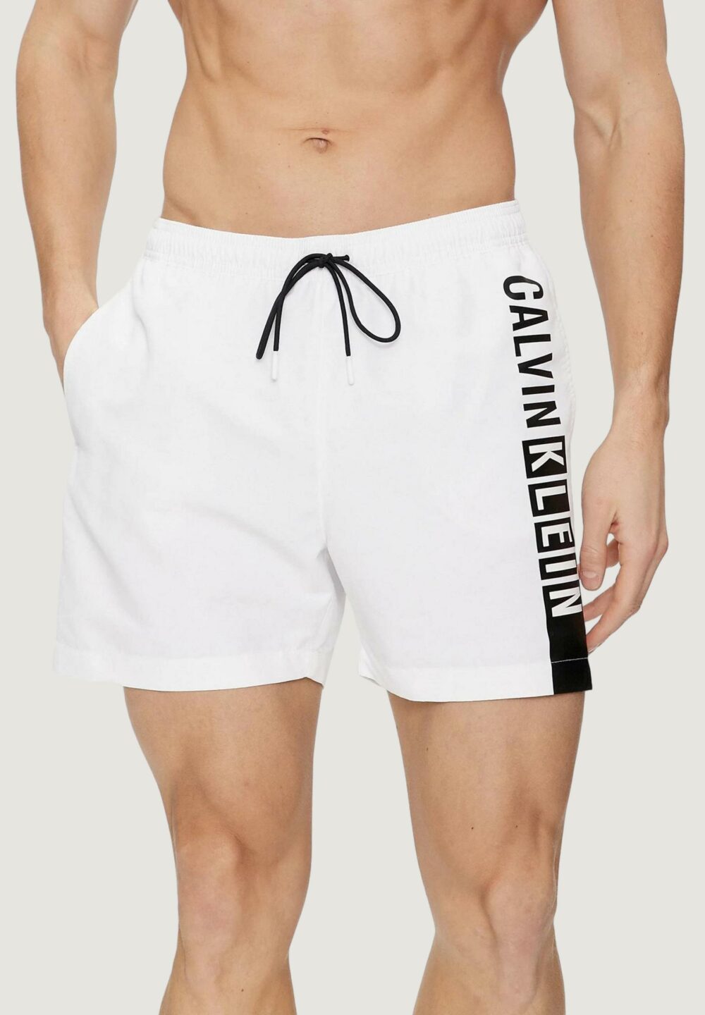 Costume da bagno Calvin Klein medium drawstring-graphic Bianco - Foto 1