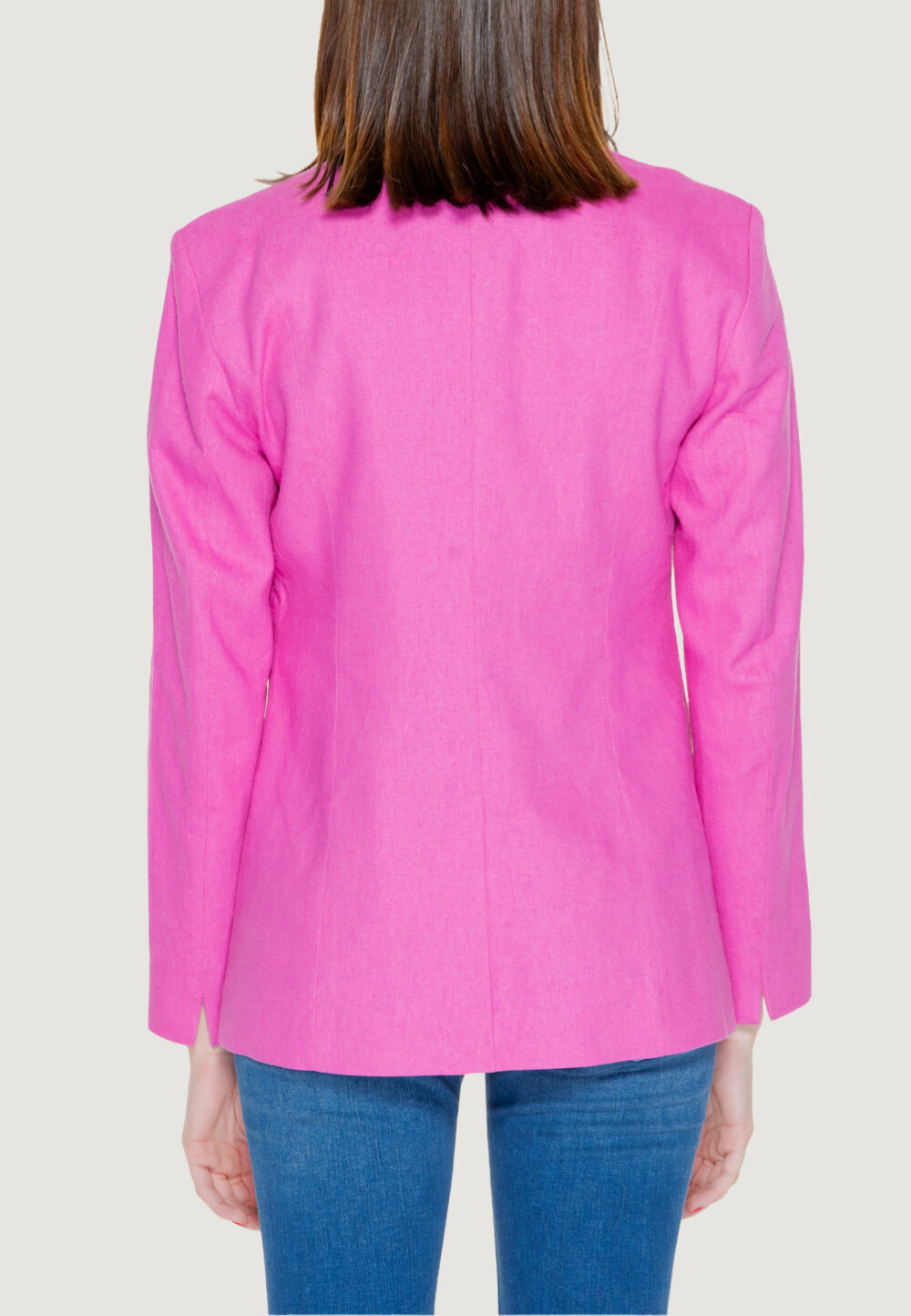 Giacca Only onlola-caro l/s linen bl cc tlr Magenta - Foto 2