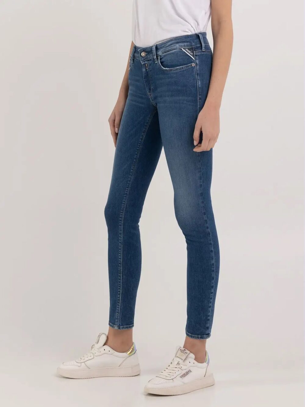Jeans skinny Replay new luz Blu - Foto 7