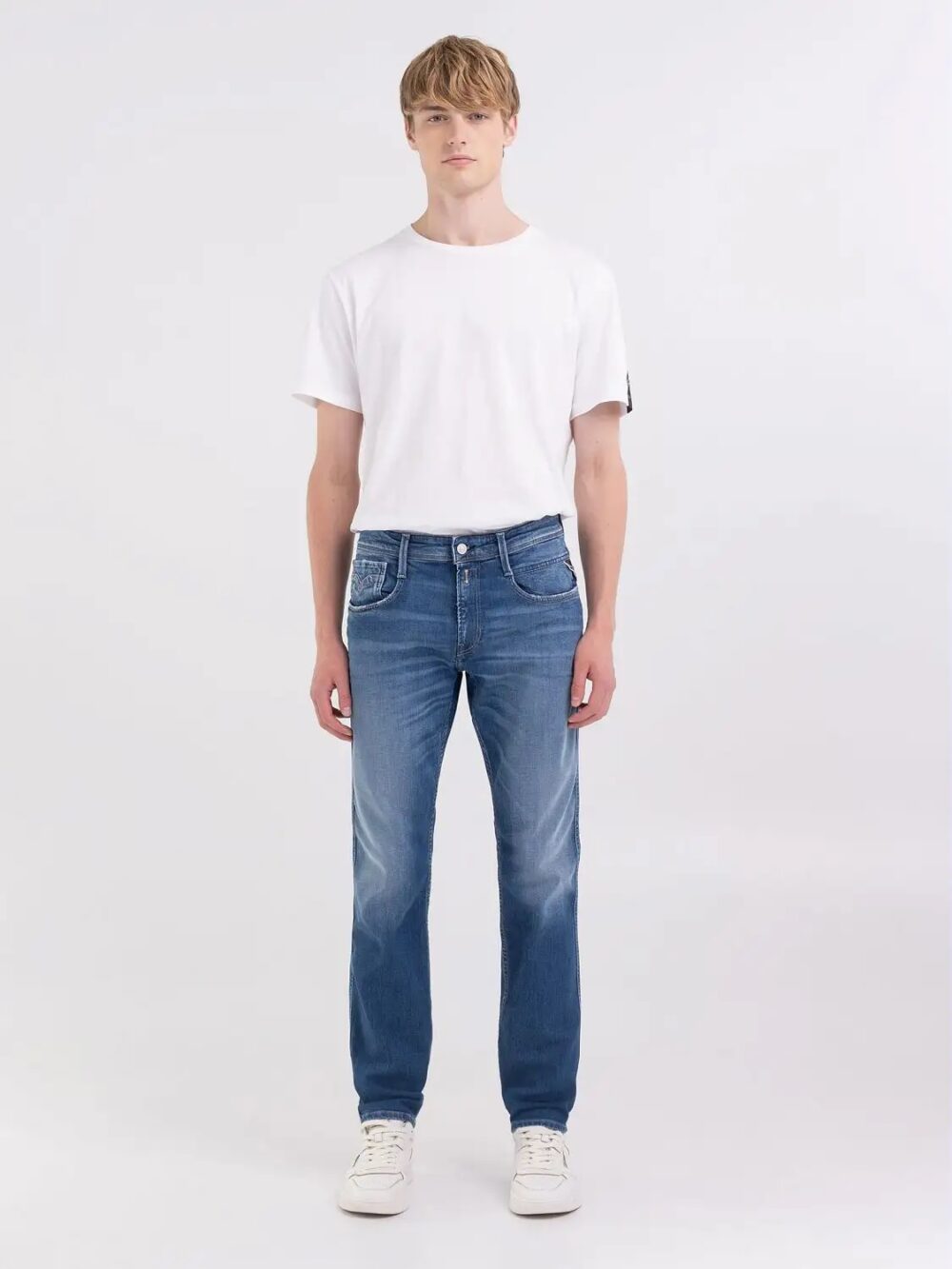 Jeans slim Replay anbass Blu - Foto 9