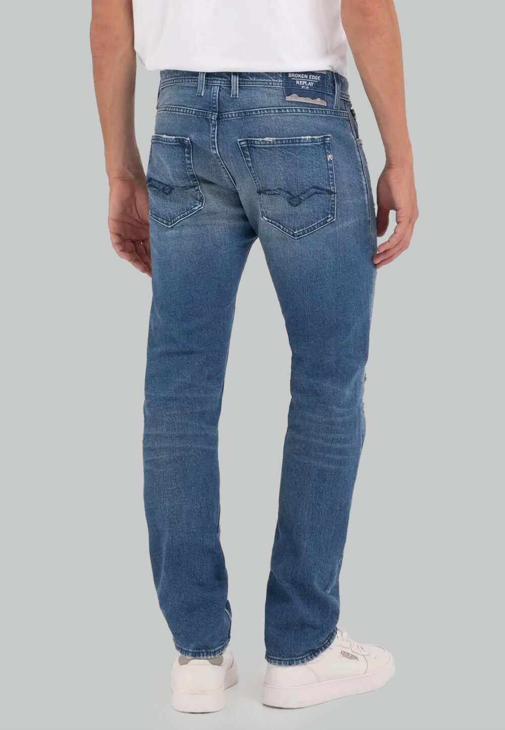 Jeans Tapered Replay grover Blu - Foto 3