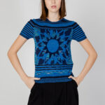 Maglia in filo manica corta Desigual sun blue Blu - Foto 1