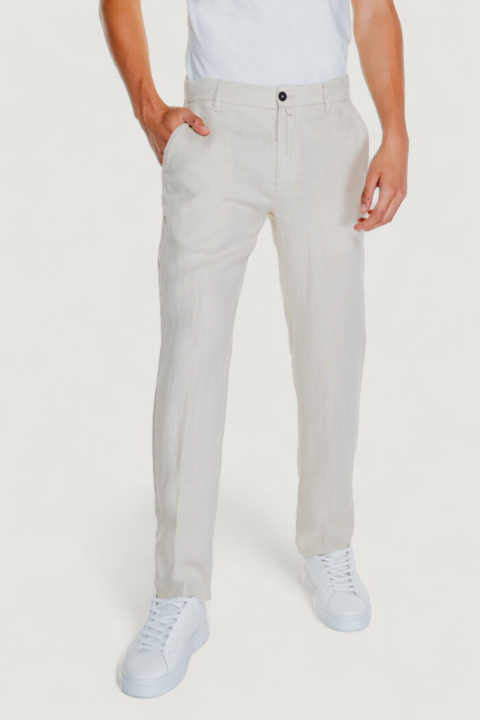 Pantaloni Borghese tivoli – lino Beige