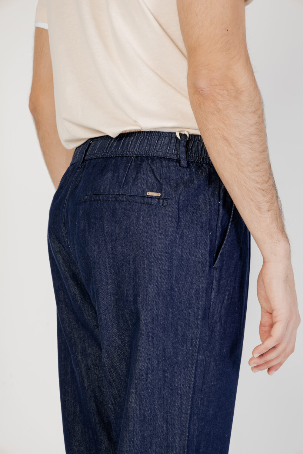 Pantaloni Gianni Lupo Denim scuro - Foto 4