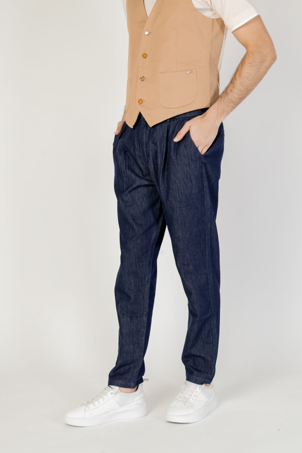 Pantaloni Gianni Lupo Denim scuro - Foto 6