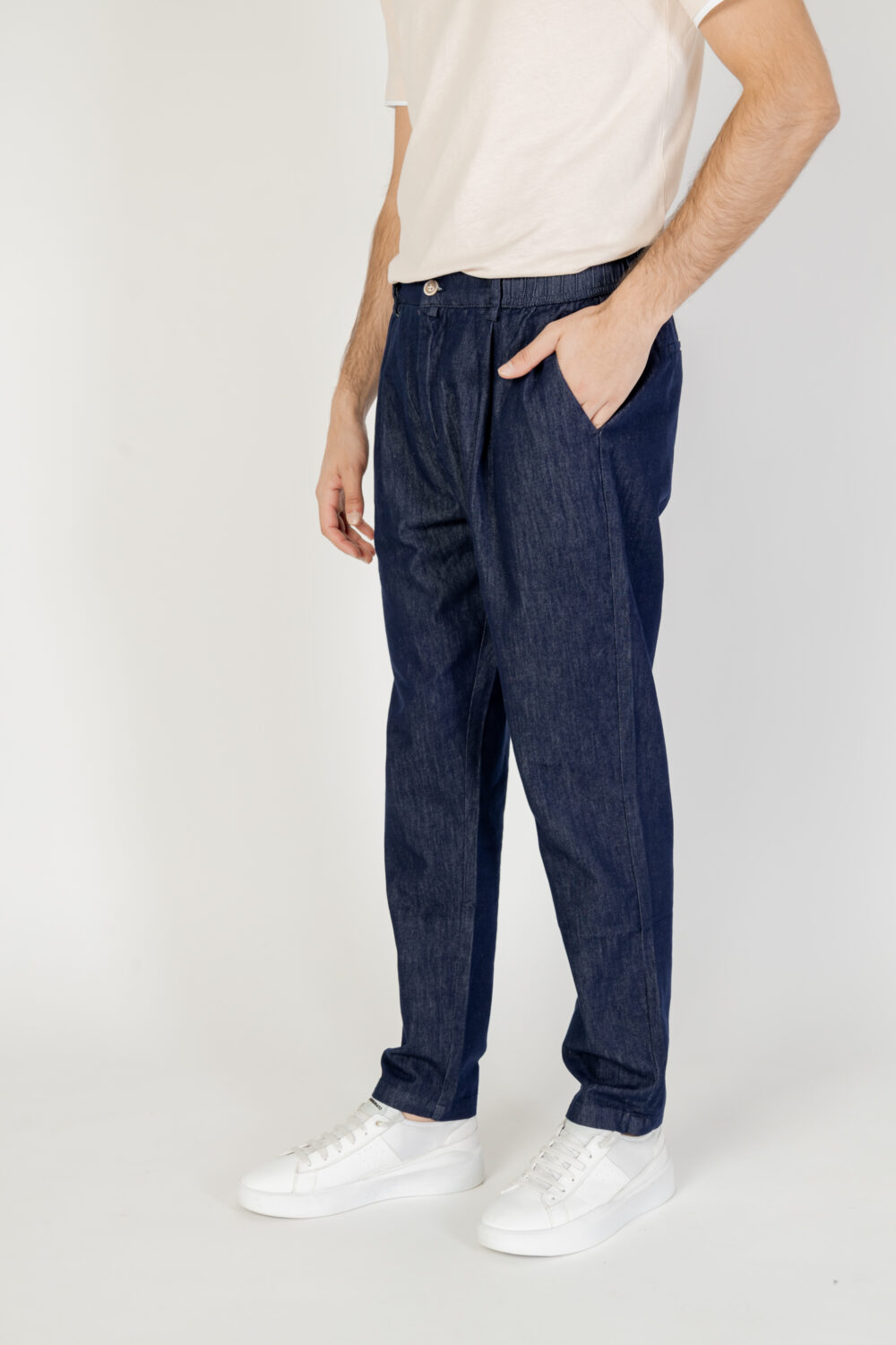 Pantaloni Gianni Lupo Denim scuro - Foto 9