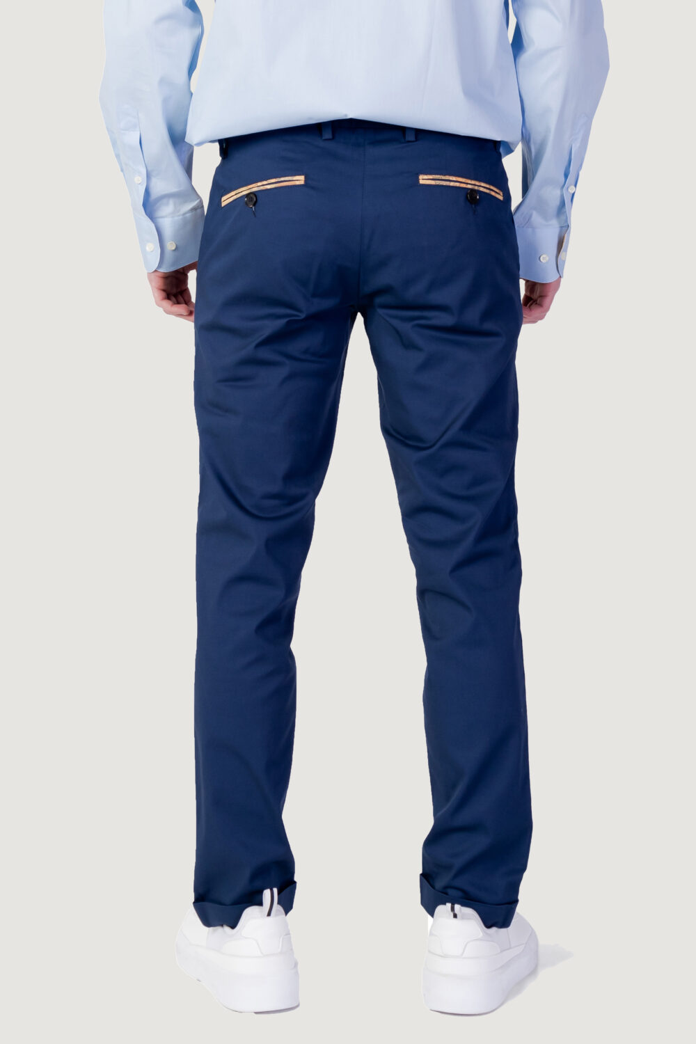 Pantaloni slim Alviero Martini Prima Classe Blu marine - Foto 2