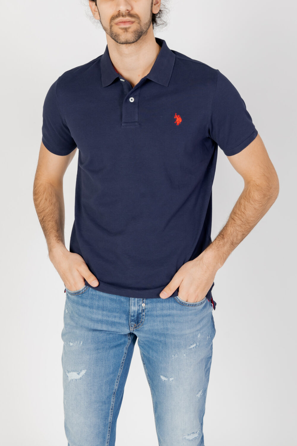 Polo manica corta U.S. Polo Assn. king Blu - Foto 1