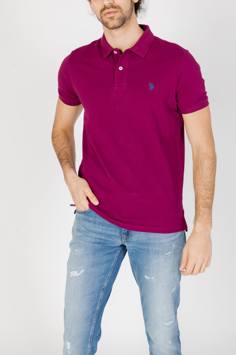 Polo manica corta U.S. Polo Assn. king Bordeaux - Foto 1