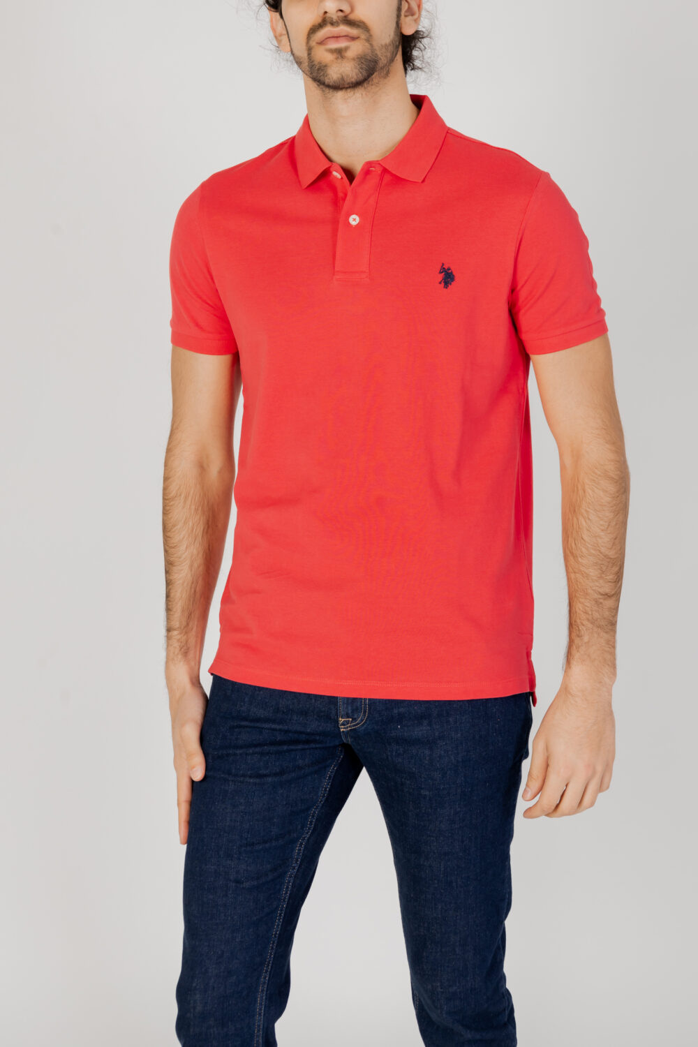 Polo manica corta U.S. Polo Assn. king Rosso - Foto 1