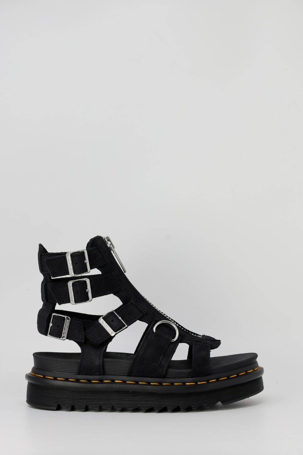 Sandali Dr. Martens olson tumbled nubuck Nero - Foto 1