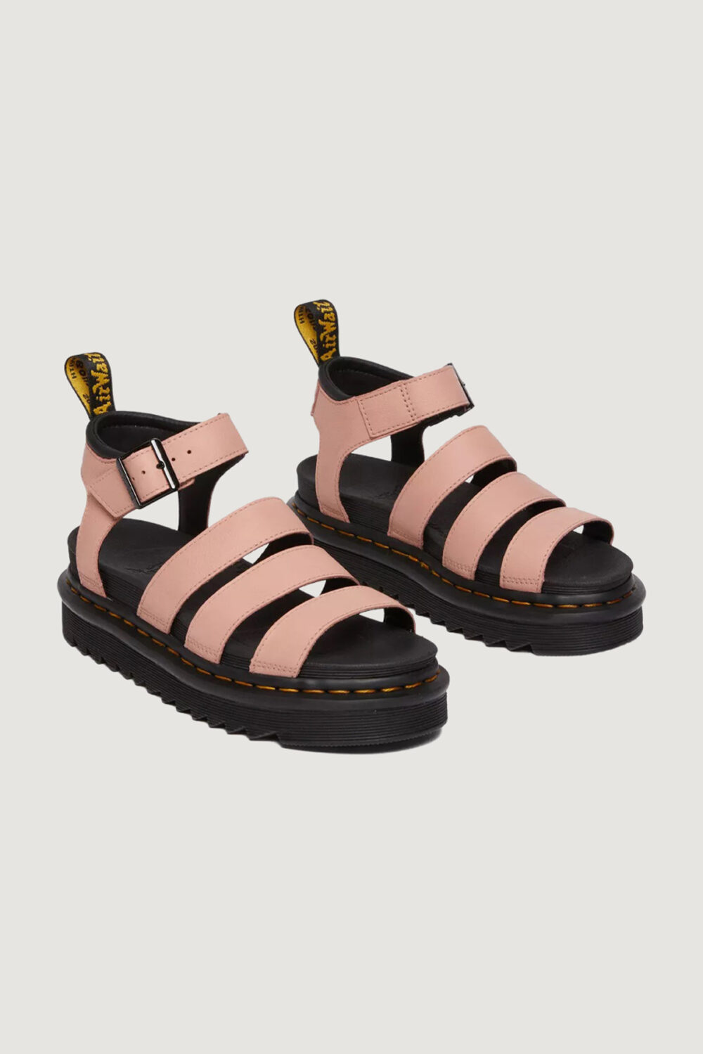 Sandali Dr. Martens blaire chalk pink hydro leather Rosa - Foto 4