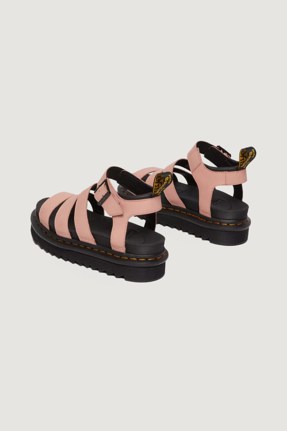 Sandali Dr. Martens blaire chalk pink hydro leather Rosa - Foto 8