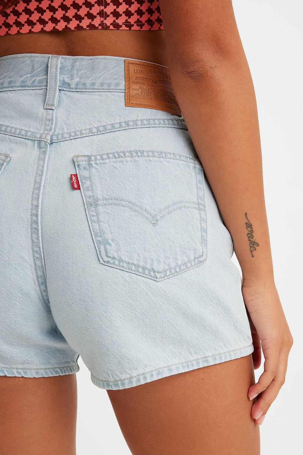 Shorts Levi's® 80s mom Denim chiaro - Foto 3