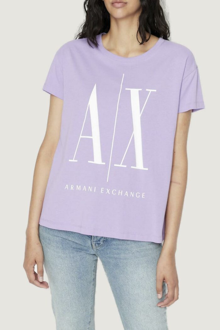 T-shirt Armani Exchange  Lilla