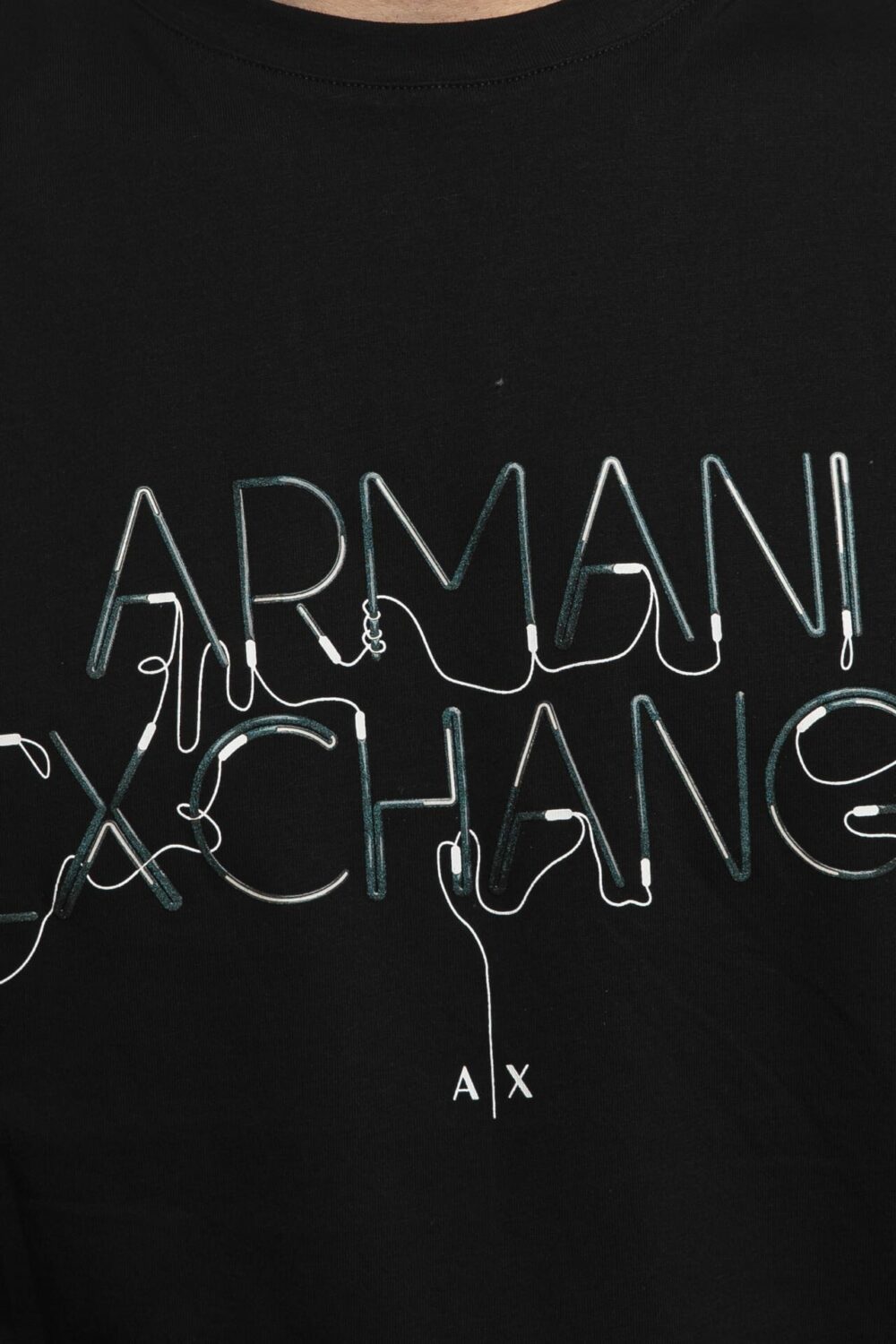 T-shirt Armani Exchange Nero - Foto 2