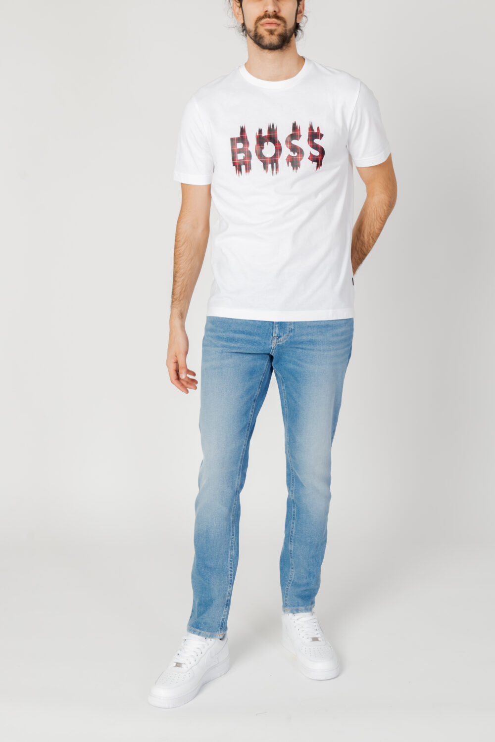 T-shirt Boss teeheavyboss 10254276 01 Bianco - Foto 5