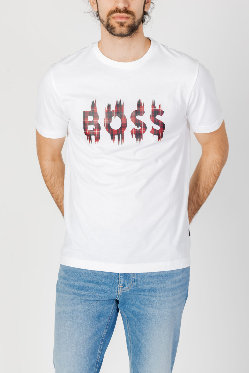 T-shirt Boss teeheavyboss 10254276 01 Bianco - Foto 6