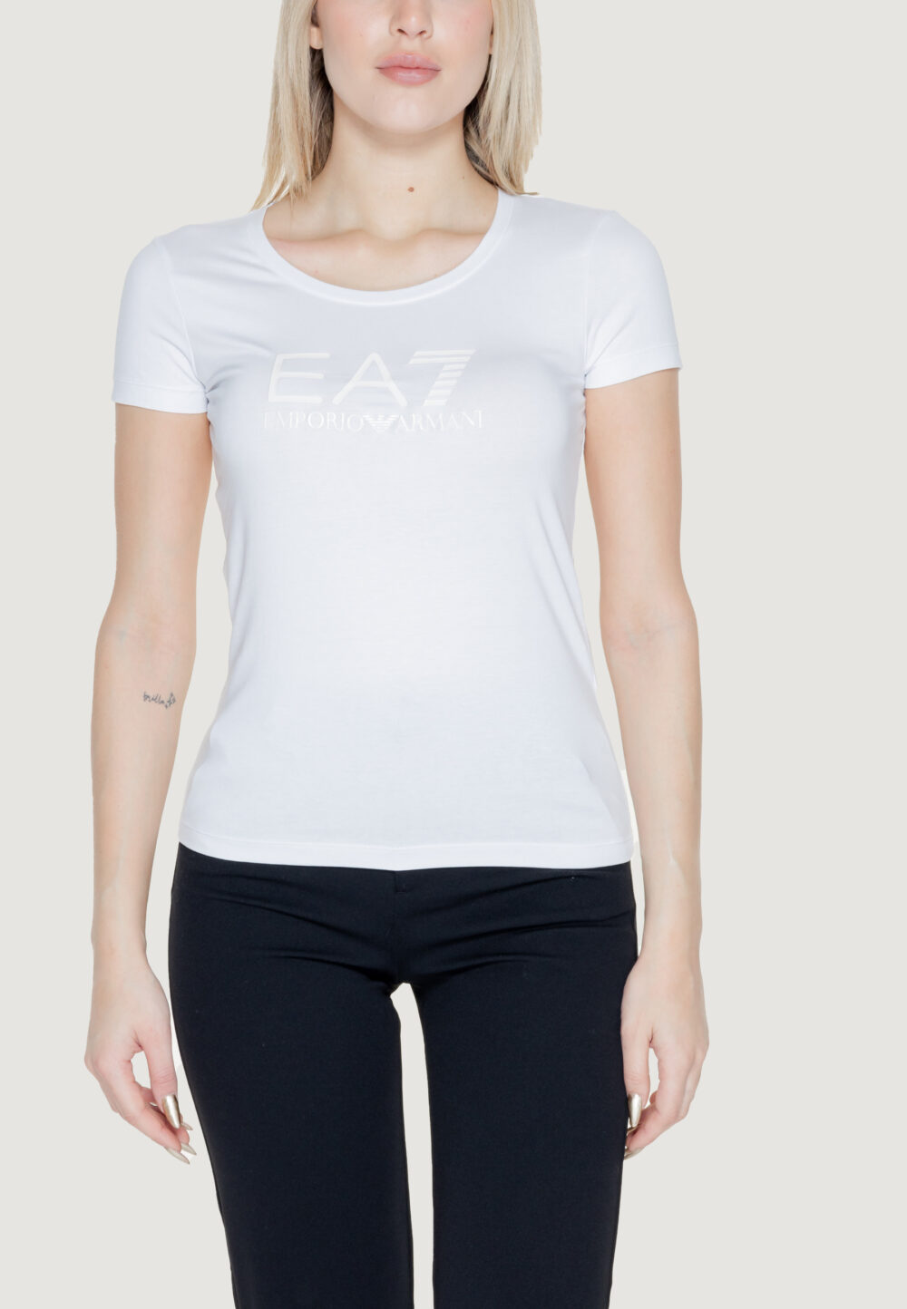 T-shirt EA7 Panna - Foto 1