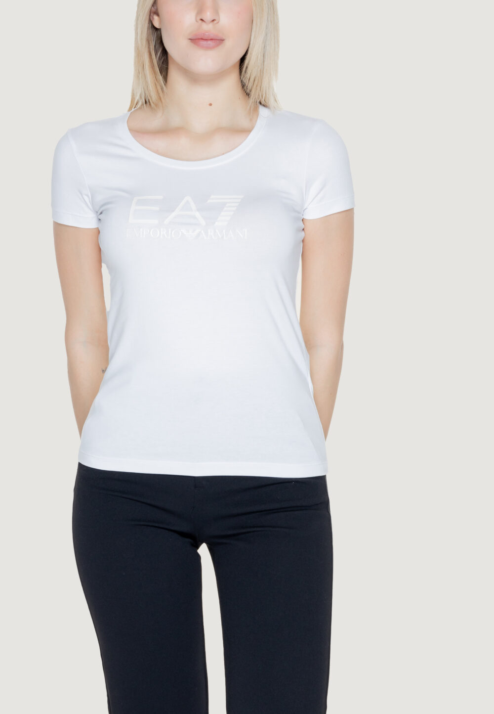 T-shirt EA7 Panna - Foto 4