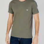 T-shirt Emporio Armani Underwear Verde Oliva - Foto 1