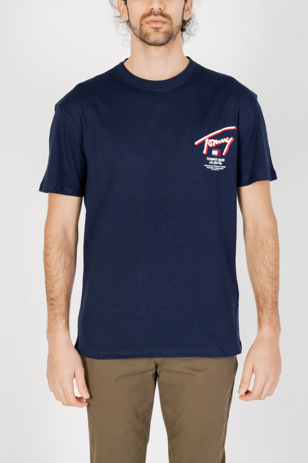 T-shirt Tommy Hilfiger Jeans reg 3d street Blu - Foto 6