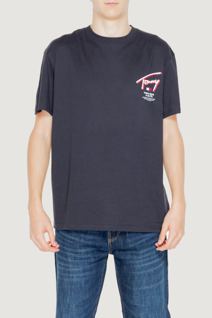 T-shirt Tommy Hilfiger Jeans reg 3d street Nero