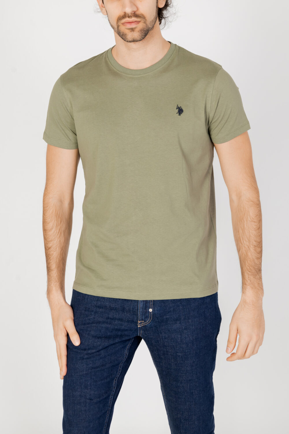 T-shirt U.S. Polo Assn. mick Verde Oliva - Foto 1