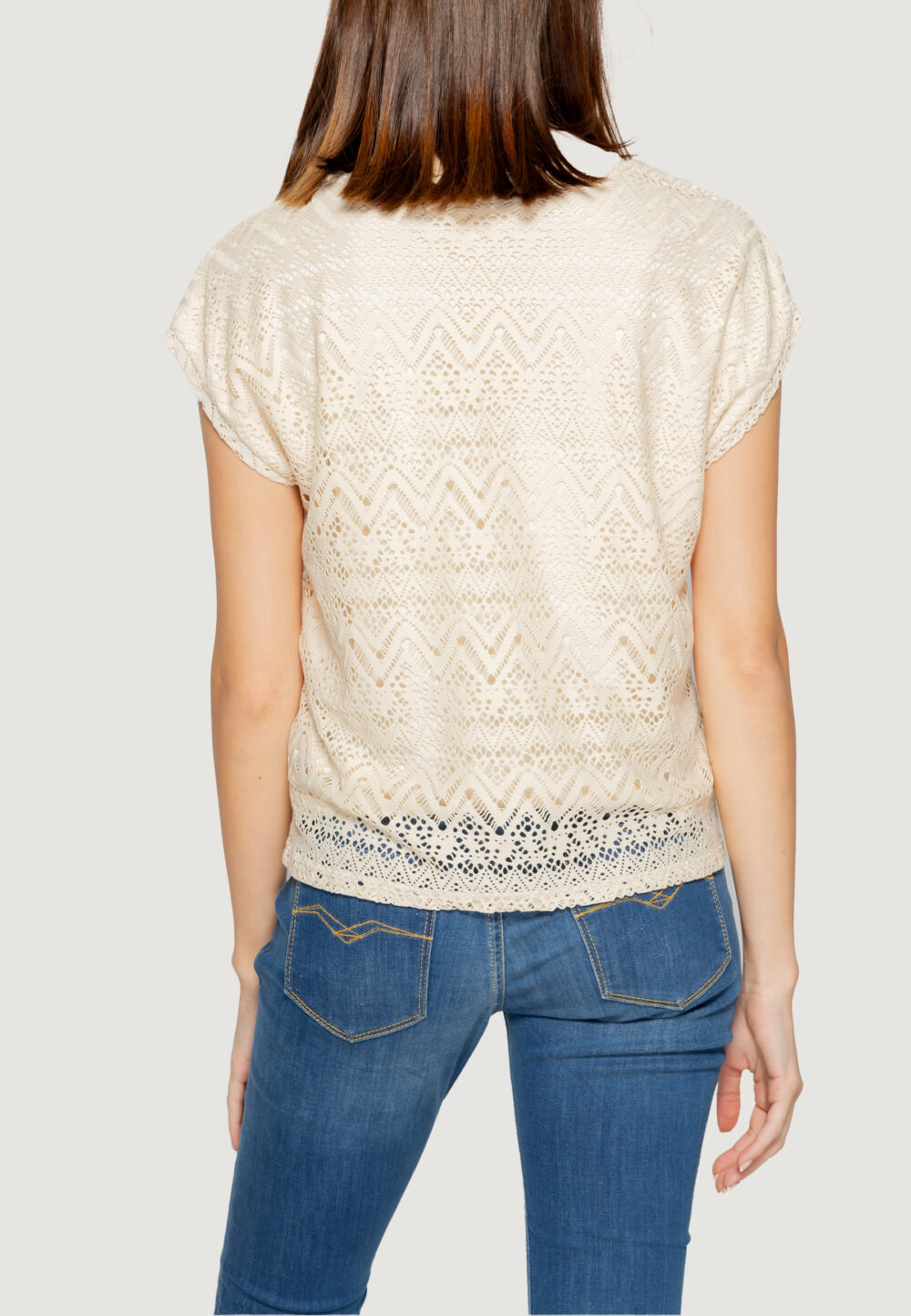 T-shirt Vero Moda vmmaya ava jrs spe Beige chiaro - Foto 2