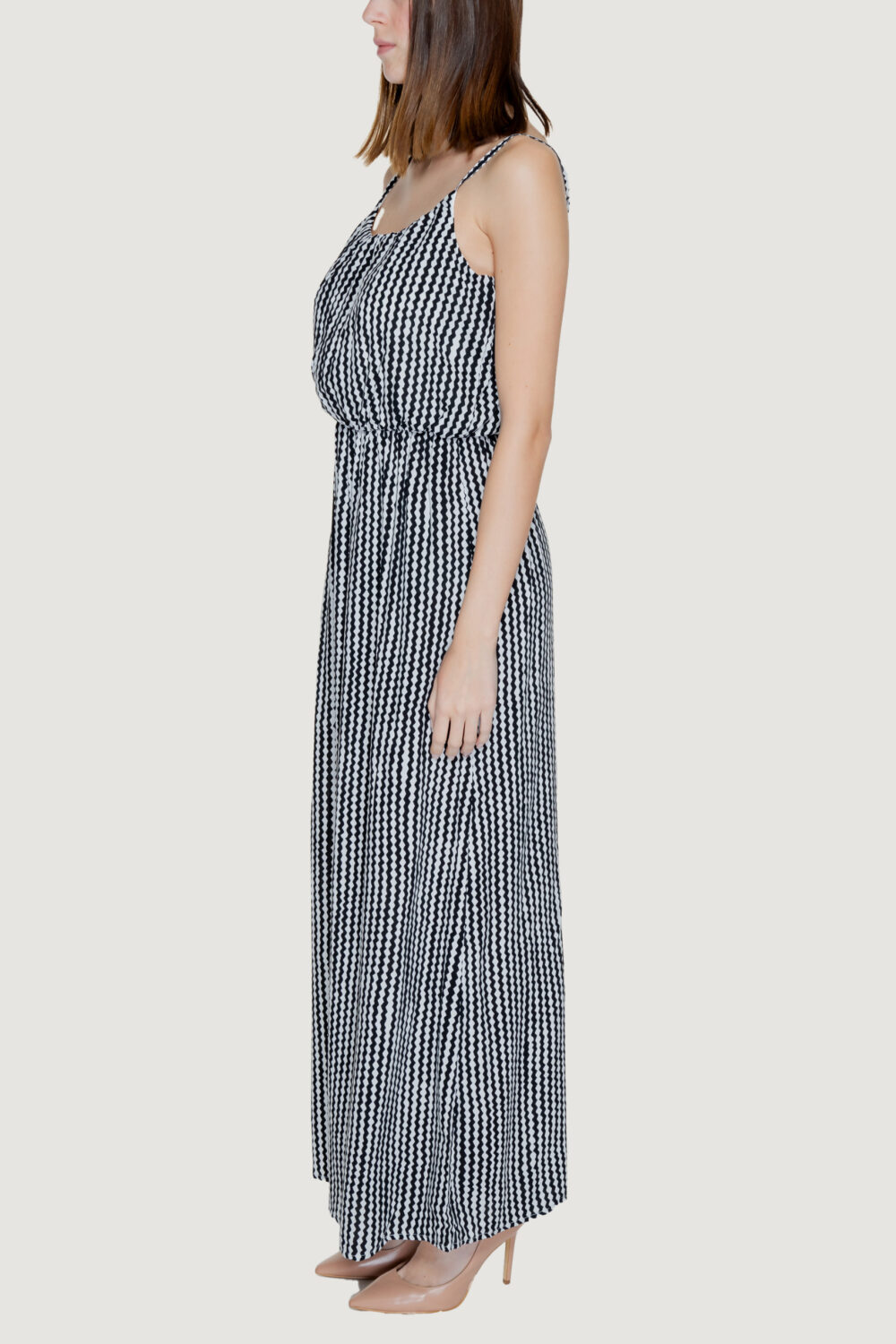 Vestito lungo Only nova life strap maxi dress aop ptm Nero - Foto 3