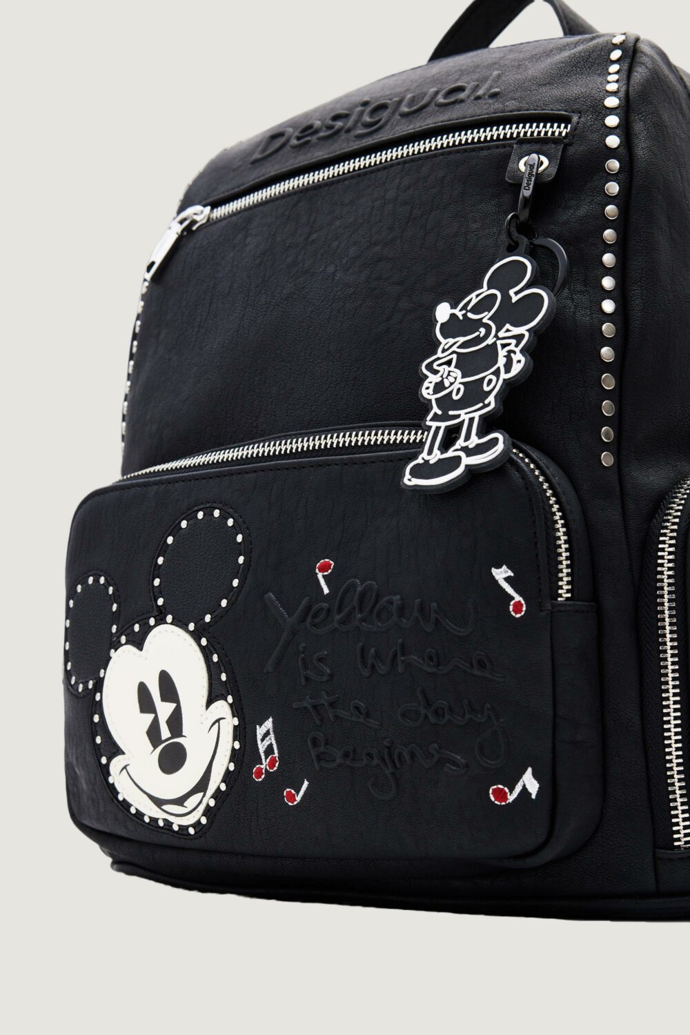 Zaino Desigual mickey rock chester Nero - Foto 5