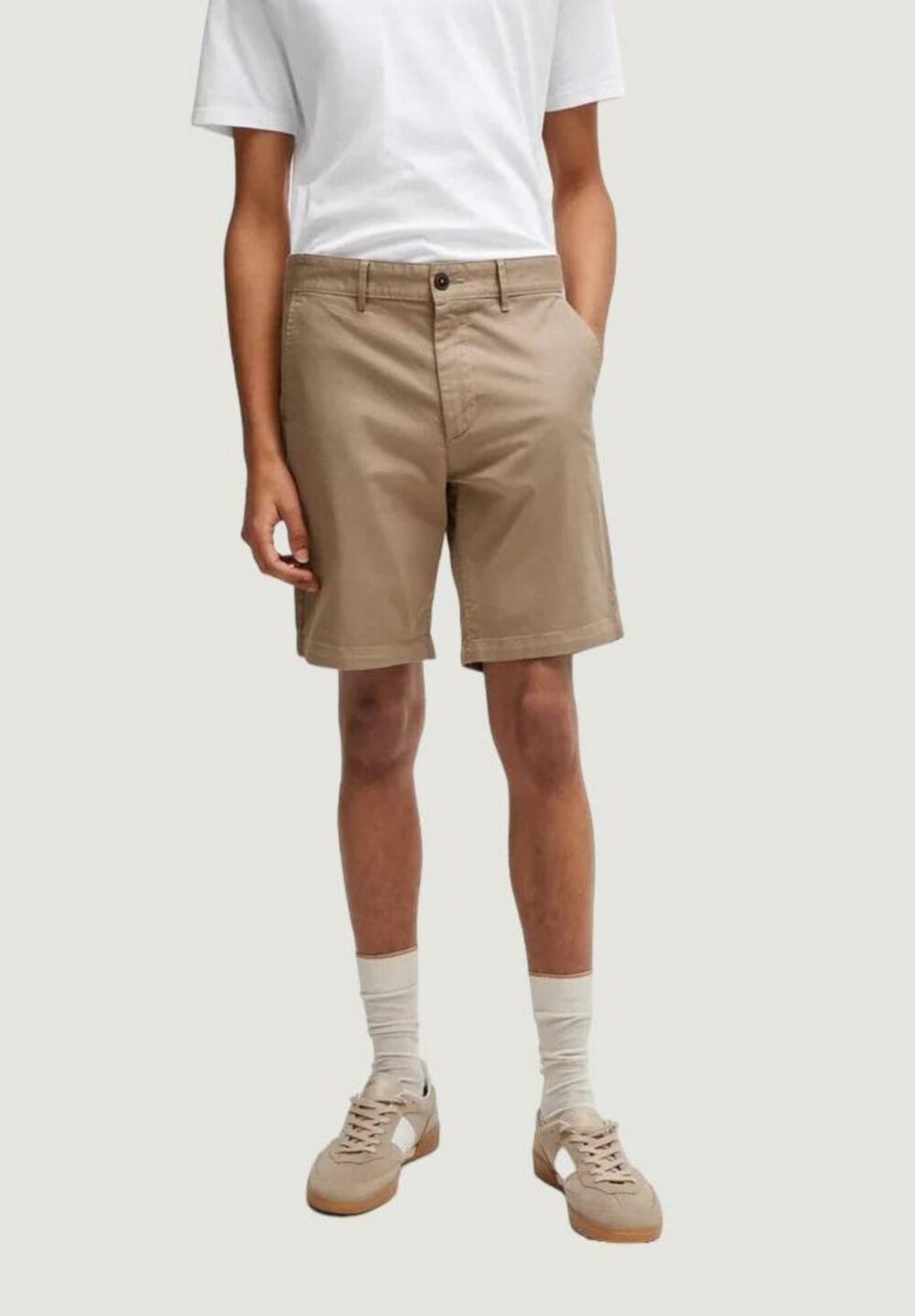 Bermuda Boss chino-slim-shorts 10248647 01 Beige scuro - Foto 1