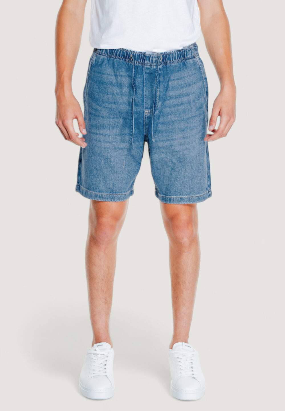 Bermuda Jack Jones jjijaiden jjjogger shorts mf 370 ln Denim chiaro - Foto 2