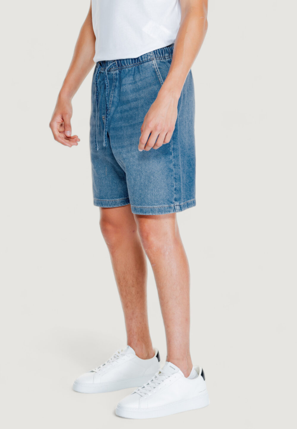 Bermuda Jack Jones jjijaiden jjjogger shorts mf 370 ln Denim chiaro - Foto 5