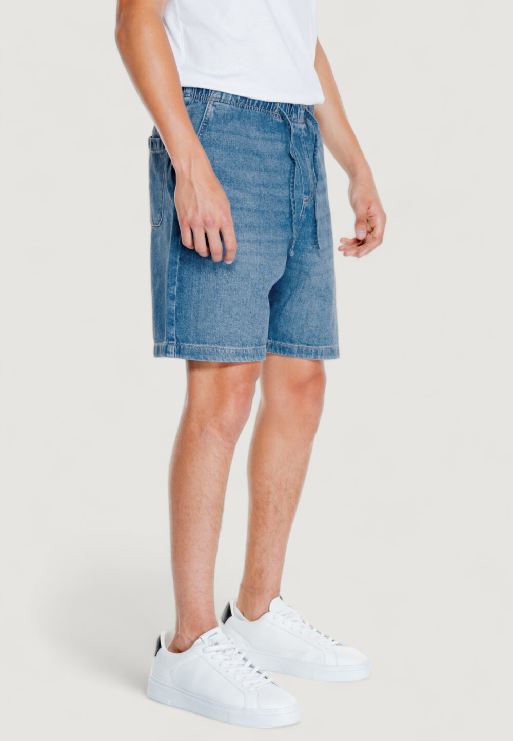 Bermuda Jack Jones jjijaiden jjjogger shorts mf 370 ln Denim chiaro - Foto 6