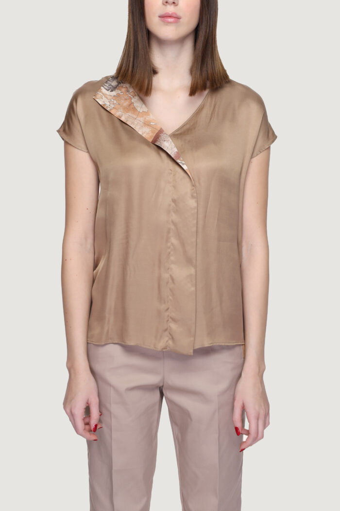 Blusa manica corta Alviero Martini Prima Classe  Beige